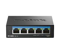 D-Link DMS-105 Switch de Escritorio no administrado de 5 Puertos 2.5G Multi-Gigabit con Cinco Puertos de 2.5 Gigabit, sin Ventilador, Perfil bajo, Compacto, Carcasa de Metal, QoS, Plug and Play