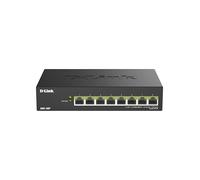 D-Link DMS-108P Switch PoE No Gestionado Multi-Gigabit de 8 Puertos - 2,5GbE, 230W, 802.3af/at/BT, Sin Ventilador, Plug & Play, Carcasa Metálica, IGMP Snooping, QoS, Ethernet Eficiente
