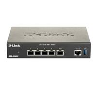 D-Link DSR-250V2 Router Profesional Firewall VPN, Gigabit Multi-WAN, balanceo de Carga, 1p WAN, 3p LAN, 1p WAN/LAN/DMZ, VPN avanzado para securizar teletrabajo, Control de Webs y apps