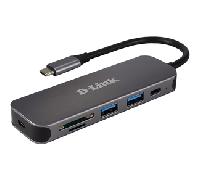 D-Link DUB-2325 5-in-1 USB-C Hub Card Reader DUB-2325