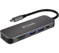 D-Link DUB-2325 base para portátil y replicador de puertos USB Tipo C Gris