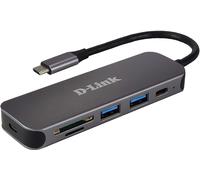 D-Link DUB-2325 Hub Con Lector De Tarjetas 2x USB 3.0 SuperSpeed + USB-C