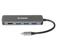 D-Link DUB-2333 base para portátil y replicador de puertos Alámbrico USB Tipo C Gris