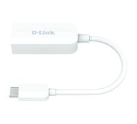 D-Link DUB-E250 Adaptador USB-C a Puerto RJ-45 Ethernet LAN 2.5 Gigabit, Plug&Play, Compatible Thunderbolt 3, MacOS y Windows, Blanco, USB 3.1, IEEE 802.3bz