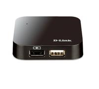 D-Link DUB-H4 - Hub de 4 USB 2.0, negro (enchufe británico)