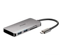 D-Link DUB-M610 Hub 6 en 1 Lector SD/MicroSD/HDMI 4K/USB-C/USB 3.0