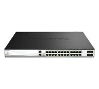 D-Link DXS-3130-28P Switch Gestionado L3 Multi-Gigabit - 24x10G PoE+ (60W) + 4x10/25G SFP28 - Stackable - Para Pymes o Core