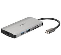 D-Link Hub USB-C Multifunción con LAN, Lector SD y 3x USB-A