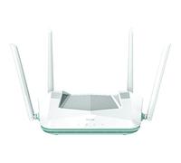 D-Link R32 Eagle Pro AI AX3200 Router Inteligente con AI Wi-Fi/Optimizador de tráfico, DFS, Control Parental AI, Puertos Gigabit, MU-MIMO, 1024 QAM, OFDMA, WPA3, Listo para Malla. Funciona con