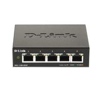 D-Link DGS-1100-05V2, Switch Smart 5 puertos Gigabit, RJ-45, Gestión web, Layer 2, VLAN, sobremesa, sin ventilador, IGMP Snooping, VoIP VLAN, QoS, Seguridad red, sin ventilador, Green