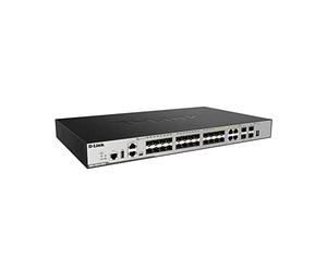 D-Link xStack 20-Port SFP Layer 3 Stackable Managed Gigabit, DGS-3630-28SC_SI (3 Stackable Managed Gigabit Switch Including 4-Port Combo 1000BaseT/SFP Plus 4 10GE SFP+)