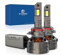 D-Lumina 9005/HB3 LED Canbus Bombilla 160W 30000LM, Chip CPS 6500K 500% Brillante, Refrigeración de tubo de cobre grueso, Luces de lámpara LED-2 años de garantía, 2 piezas