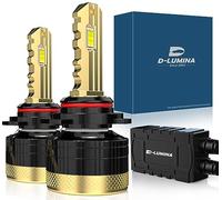 D-Lumina 9006/HB4 Bombilla LED para Faros Delanteros Canbus sin Errores | 130W 26000LM 6500K Superbrillante, Kit de Conversión de Faros LED con Ventilador de Refrigeración, 2 Piezas
