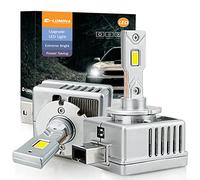 D-Lumina Bombilla D1S D1R D1C LED para Faros Delanteros de 90 W 18000LM 6500K xenón Blanco Brillante, Kit de conversión de Luces HID de xenón,Plug and Play a balat HID Original, Paquete de 2