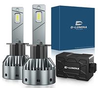 D-Lumina Bombilla H1 LED Canbus 100W 16000LM Lámpara automática para automóvil Lámpara de conversión de luces 6000K - 2 años de garantía, 2 piezas