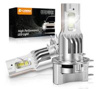 D-Lumina Bombilla H15 LED Canbus, 120W 20000LM 6500K, Luz Blanca Superbrillante y Luz de Circulación Diurna,con Efecto de Rnfriamiento de Ventilador,LED H15 2PCS