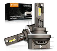 D-Lumina Bombilla H15 LED Canbus, 50 W 10000 LM 6500 K, luz Blanca superbrillante antierror, luz de Carretera y luz Diurna, con Efecto de refrigeración por Ventilador, 2 Paquete