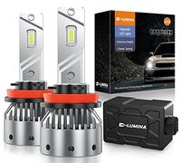 D-Lumina Bombillas H11 LED Faros Delanteros H8 H9,100W 16000LM,500% más Brillantes, Kit de conversión de Faros LED 6500K Blanco frío, IP68 Impermeable,100.000 Horas de Vida útil, Paquete de 2