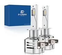 D-Lumina Bombillas LED Canbus H1 100W 16000LM, 6500K 400% brillante, funciona tanto con lente como sin lente, luces de conversión de lámpara de automóvil, 2 piezas