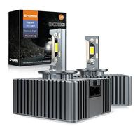 D-Lumina Bombillas LED D5S,120W 20000LM 6500K,Color Blanco Extremadamente Brillante para Faros de Coche, Antierror Canbus, Sustituye a Las Bombillas Xenon HID OEM Plug and Play,2 Piezas