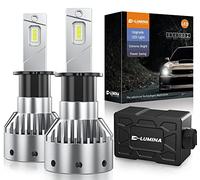 D-Lumina Bombillas LED H3 para faros delanteros, 100 W, 16000 lm, 500% más brillantes, kit de conversión de faros LED 6500 K, blanco frío, IP68, impermeable, 100.000 horas de vida útil, paquete de 2