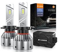 D-Lumina Bombillas LED H7 para faros delanteros, 100 W, 16000 lm, 500% más brillantes, kit de conversión de faros LED 6500 K, blanco frío, IP68, impermeable, 100.000 horas de vida útil, paquete de 2