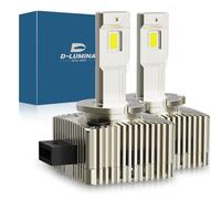 D-Lumina D1S D1R Bombilla LED para faros delanteros para automóviles y camiones, bombillas LED H7 superbrillantes, 26000lm, kit de conversión de bombillas LED de 6500 K, paquete de 2