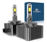 D-Lumina D1S LED Bombillas LED para Automóvil a Prueba de Errores Canbus 170W 39000LM, 600% Más Brillantes, Reemplace las Bombillas de Xenón HID OEM Plug and Play - Paquete de 2