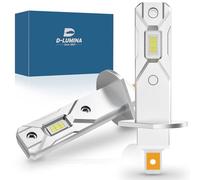 D-Lumina H1 LED Canbus Bombilla, 100W 16000LM 6500K 400% Super Brillante Mini Luz Alta y Luz Baja, Lámpara Halógena de Diseño de Reemplazo 1:1, Sin Polaridad, Plug and Play, 2 piezas