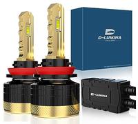 D-Lumina H8/H11 Bombilla LED para Faros Delanteros Canbus sin Errores 130 W 26000 LM 6500 K superbrillante, Luces de lámpara de Coche, Kit de conversión de Faros LED con Ventilador de refrigeración