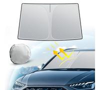 D-Lumina Parabrisas para Coche - Bloquea los Rayos UV Protección Parasol, Parasol para Mantener el vehículo Fresco y sin daños, fácil de Usar, Apto para Parabrisas de Varios tamaños (140 x 80 cm) L