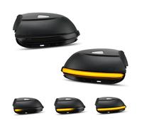 D-Lumina Señal de espejo lateral dinámica LED secuencial compatible con VW P-assat Variant ALLTRACK CC Sciro-cco Beetle Cabriolet EOS Je-tta IV con agujeros, 2 piezas
