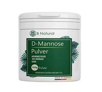 D Manosa en polvo 150g - Puro y natural Sin aditivos - Stock durante 2,5 meses Probado en laboratorio - Vegano - Cuchara medidora incluida
