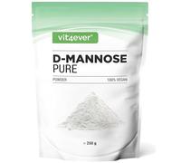 D-Manosa en polvo - 250 g - (suministro para 4,1 meses) - De fermentación vegetal - Puro y natural - Sin aditivos - Vegano