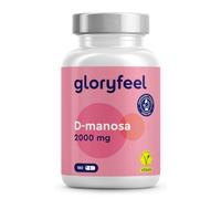 D Manosa Pura - 2000mg de alta dosificación - 180 Cápsulas de origen natural - D-Manosa 100% vegano, probado en laboratorio y sin aditivos