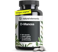 D Manosa vegetal - 180 cápsulas veganas - Suministro para 2 meses - Dosis óptima y sin aditivos innecesarios - 1800mg por dia - Probado en laboratorio en Alemania
