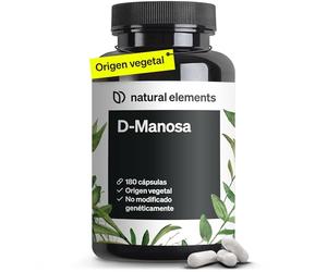D Manosa vegetal - 180 cápsulas veganas - Suministro para 2 meses - Dosis óptima y sin aditivos innecesarios - 1800mg por dia - Probado en laboratorio en Alemania
