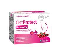 D-Manosa y Arándano Rojo | CistProtect | 30 Sobres | Vegano | Sin Gluten | Complemento Alimenticio | Zentrum