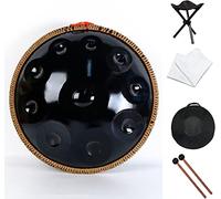 D Minor - Juego de percusión de tambor de lengua de acero de 22 notas, perfecto para yoga/meditación, incluye bolsa, mazos, soporte, tela, relájate y relájate con experiencia musical Zen Education