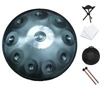 D Minor - Juego de percusión de tambor de lengua de acero de 22 notas, perfecto para yoga/meditación, incluye bolsa, mazos, soporte, tela, relájate y relájate con experiencia musical Zen Education