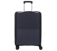 D & N Maleta con Ruedas de Polipropileno Muy Flexible y Resistente a los Golpes - Mango telescópico - Candado TSA, 4 Ruedas, 69 l, Color Azul, Azul, 1, Clásico