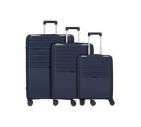 d & n Travel Line 4000 4 ruedas Juego de maletas 3 piezas azul