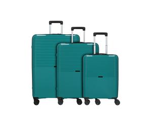 d & n Travel Line 4000 4 ruedas Juego de maletas 3 piezas azul petróleo