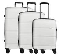 D & N Travel Line 4300 - Juego de 3 carros, Blanco, talla única