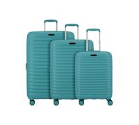 d & n Travel Line 4500 4 ruedas Juego de maletas 3 piezas Con asa expansible verde