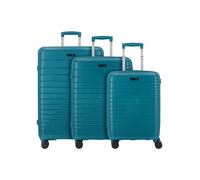 d & n Travel Line 4600 4 ruedas Juego de maletas 3 piezas azul petróleo