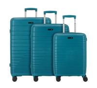 d&n Travel Line 4600 4 ruedas Juego de maletas 3 piezas petróleo