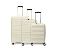 d & n Travel Line 4700 4 ruedas Juego de maletas 3 piezas Con asa expansible blanco