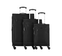 d & n Travel Line 6804 4 ruedas Juego de maletas 3 piezas negro