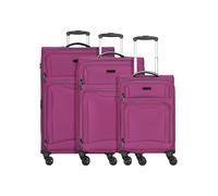 d & n Travel Line 9204 4 ruedas Juego de maletas 3 piezas Con asa expansible lila
